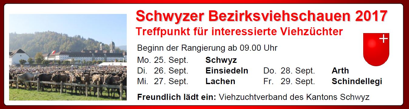 Bezirksviehschauen Schwyz